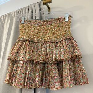 Floral Tiered Women's Skirt